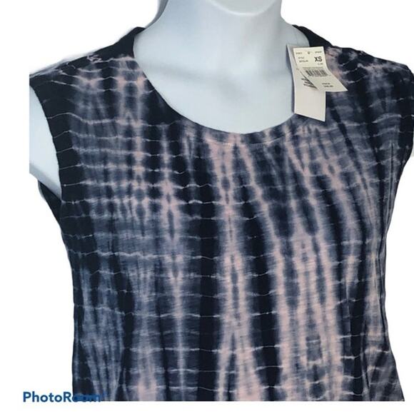 A Pea In The Pod Maternity Tie Dye Sleeveless Tee XS NWT Blue Pink Summer - Picture 6 of 12